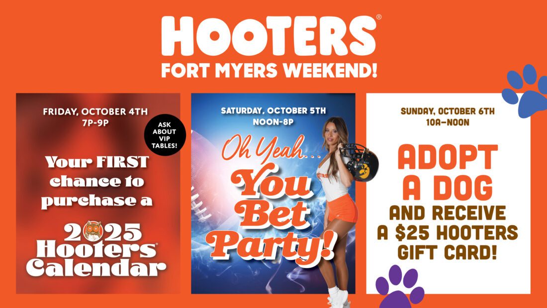 Hooters of Fort Myers to host several events Oct. 4 to 6 News, Sports